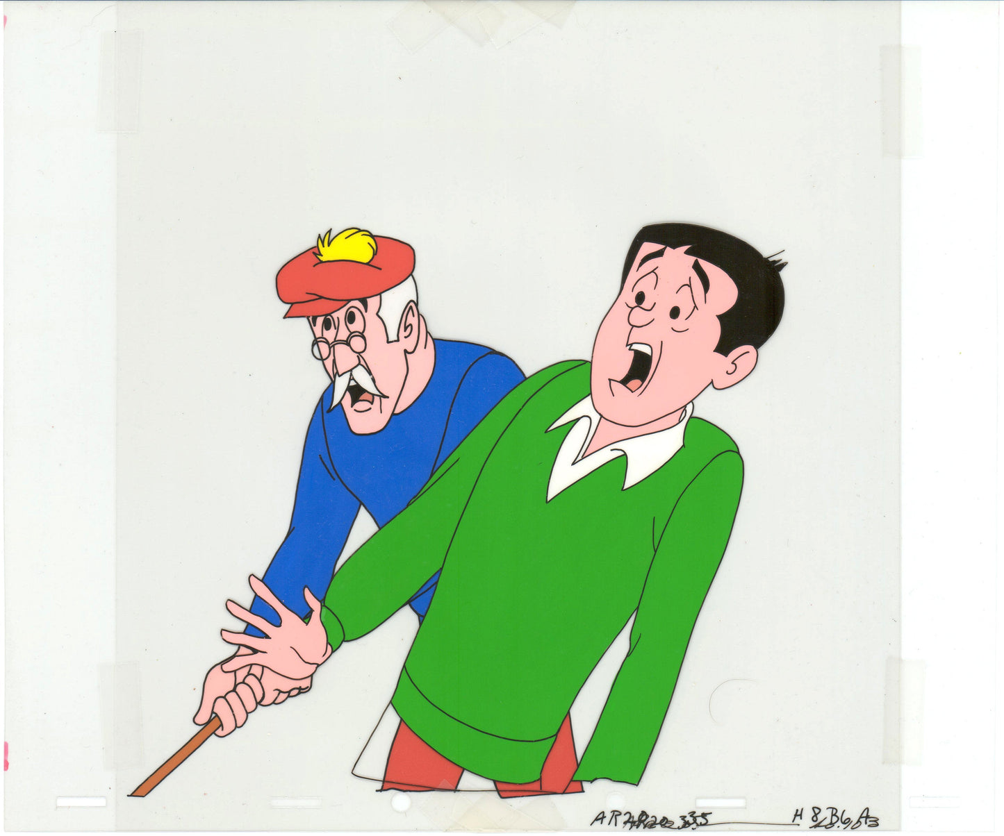 Archie Production Animation Art Cel Setup from Filmation 1968-1969 b2029