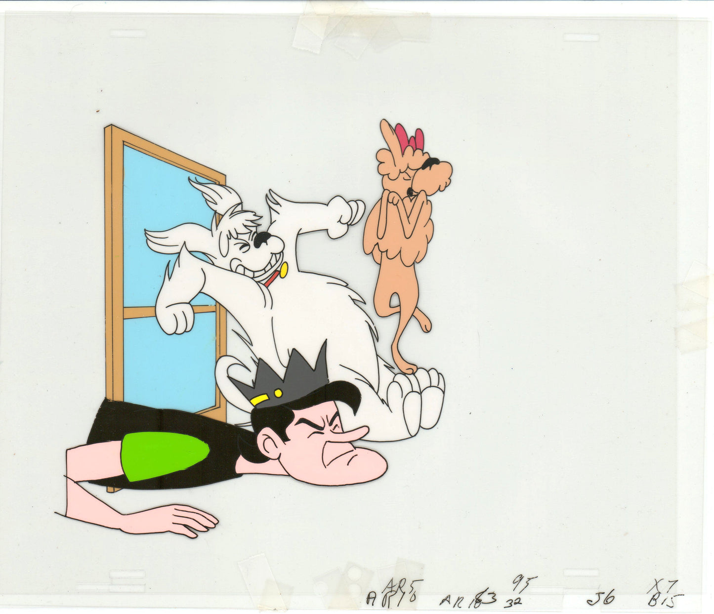 Archie Production Animation Art Cel Setup from Filmation 1968-1969 b2036