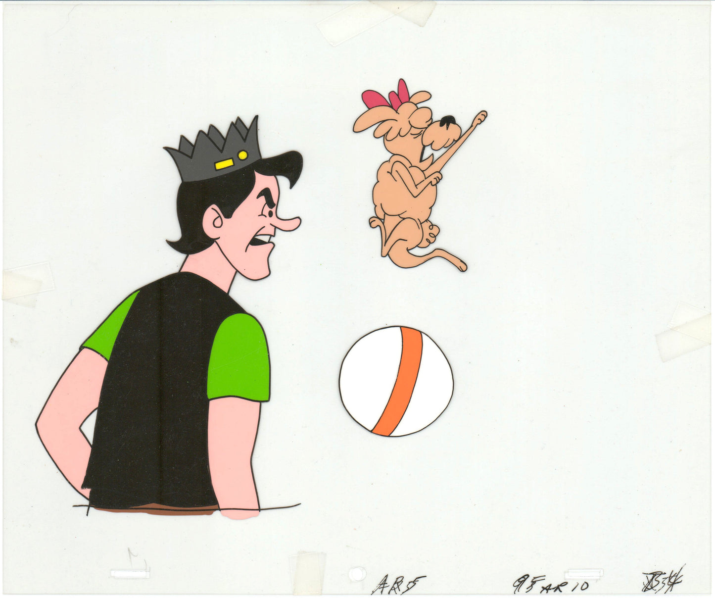 Archie Production Animation Art Cel Setup from Filmation 1968-1969 b2039