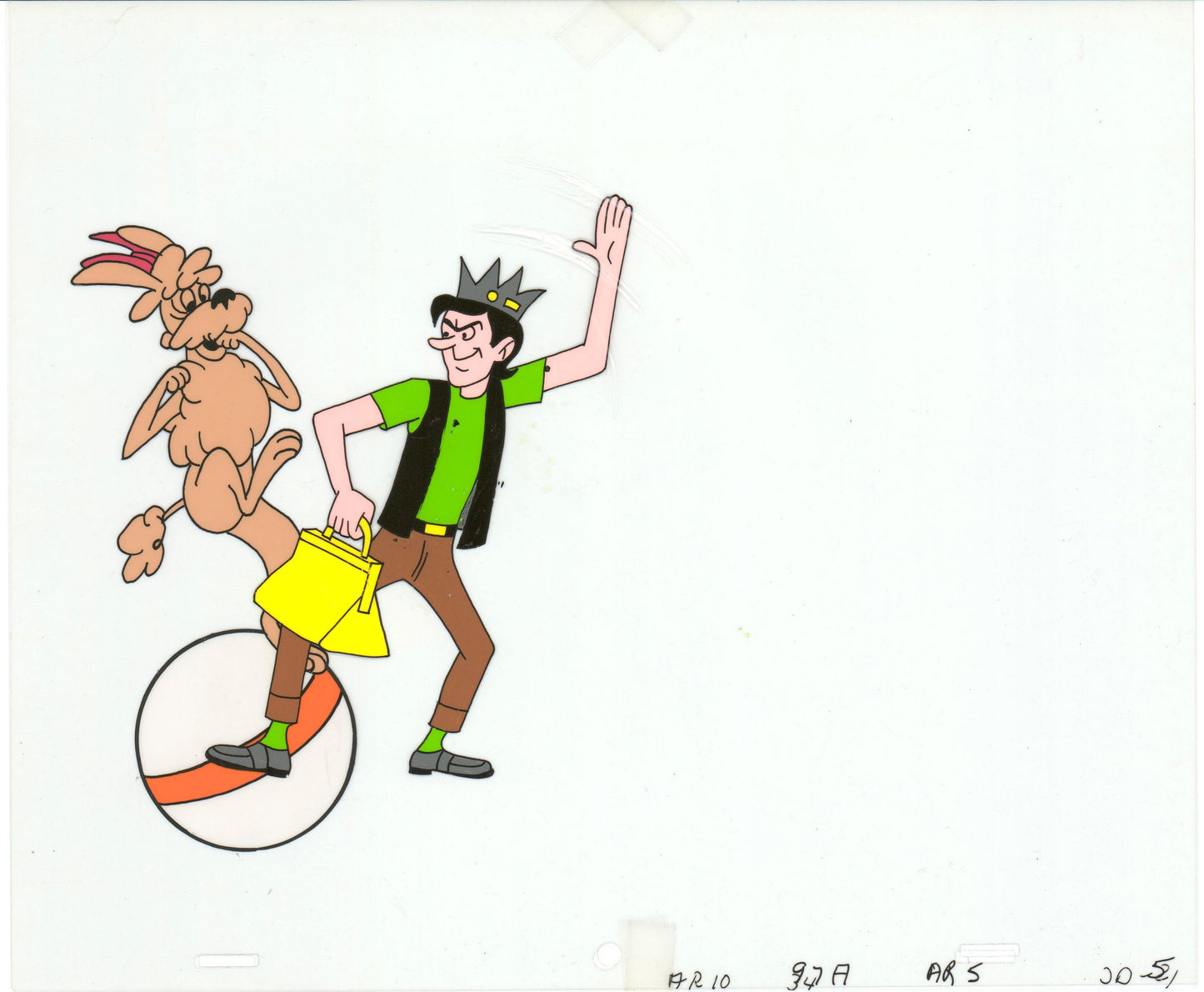 Archie Production Animation Art Cel Setup from Filmation 1968-1969 b2043