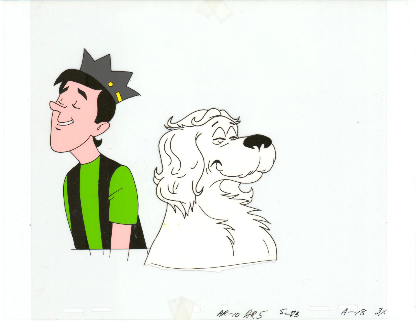 Archie Production Animation Art Cel Setup from Filmation 1968-1969 b2047