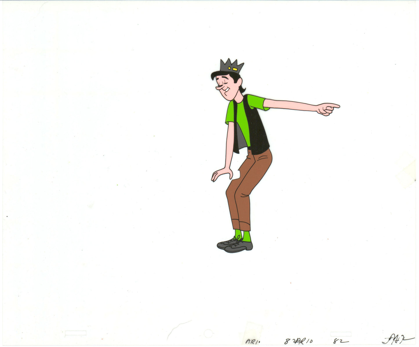 Archie Production Animation Art Cel Setup from Filmation 1968-1969 b2057