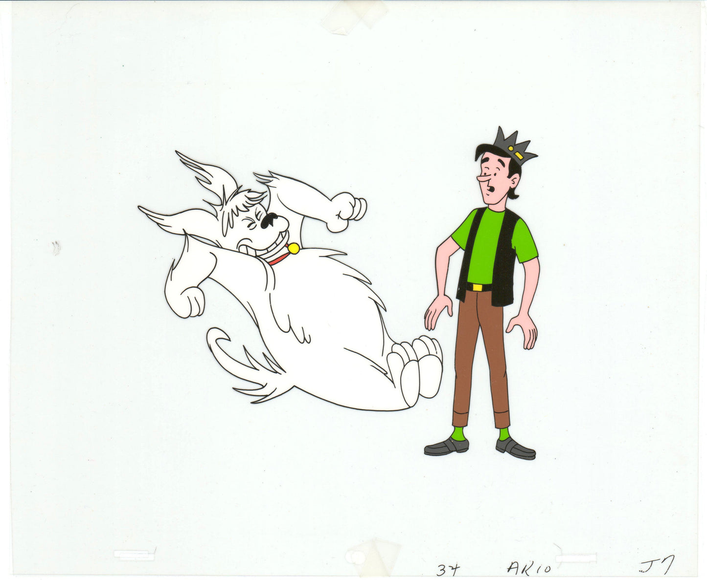 Archie Production Animation Art Cel Setup from Filmation 1968-1969 b2066