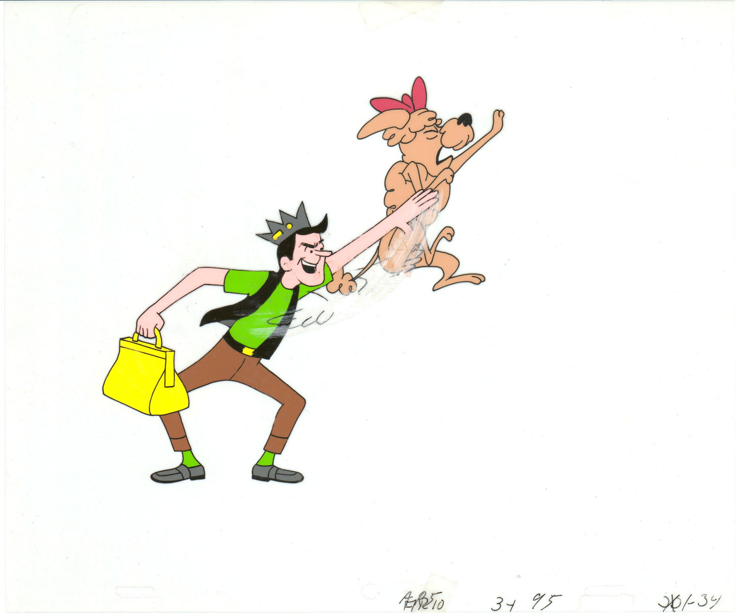 Archie Production Animation Art Cel Setup from Filmation 1968-1969 b2073