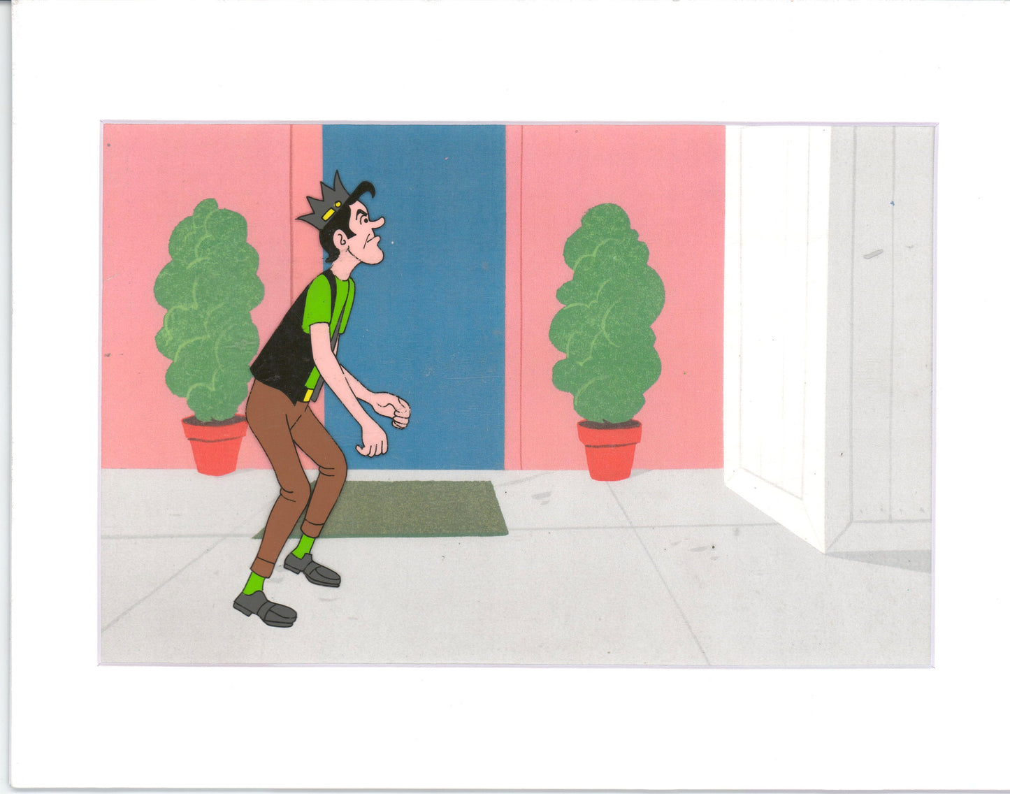 Archie Production Animation Art Cel Setup from Filmation 1968-1969 b2078