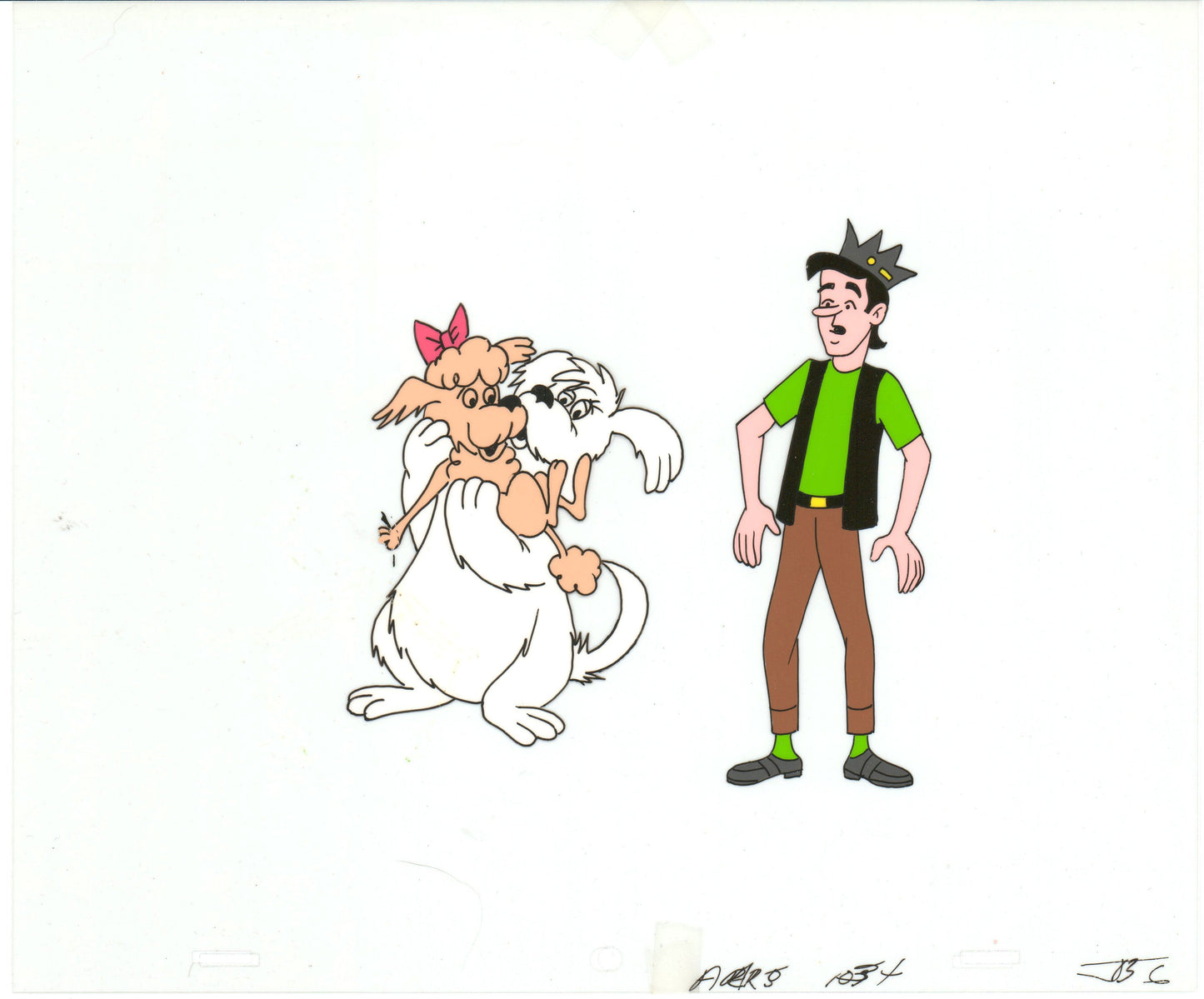 Archie Production Animation Art Cel Setup from Filmation 1968-1969 b2080