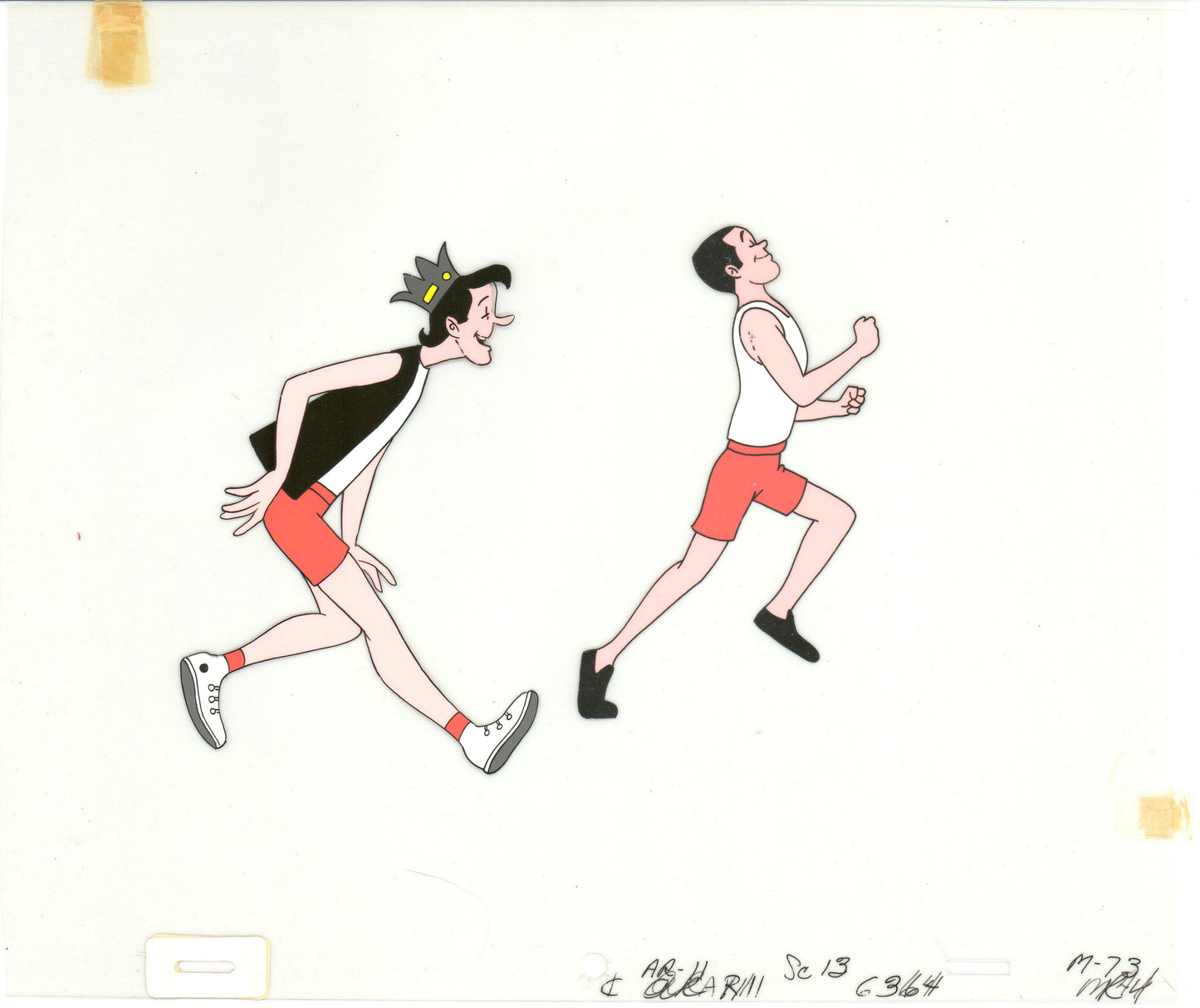 Archie Production Animation Art Cel Setup from Filmation 1968-1969 b2094