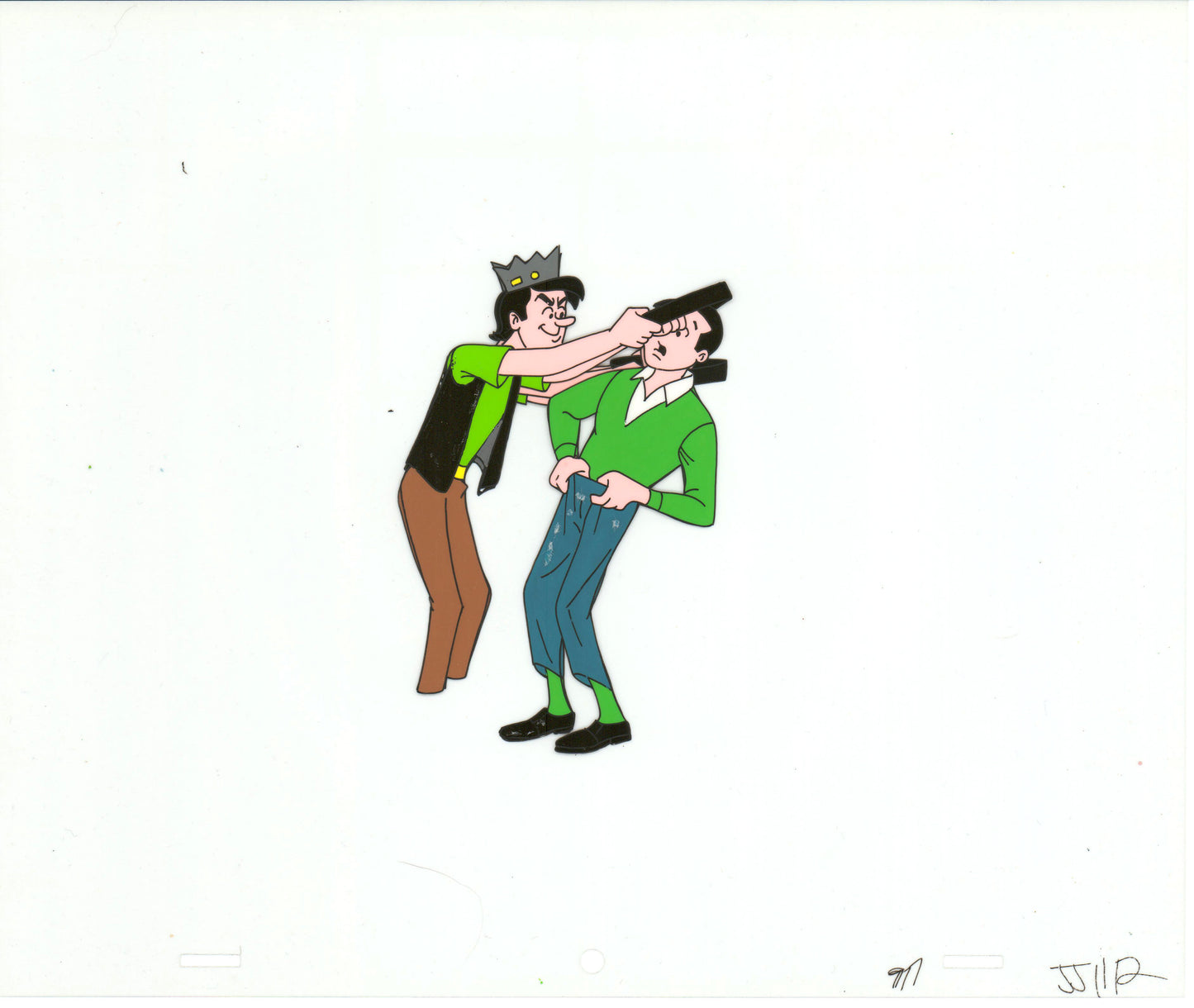Archie Production Animation Art Cel Setup from Filmation 1968-1969 b2099