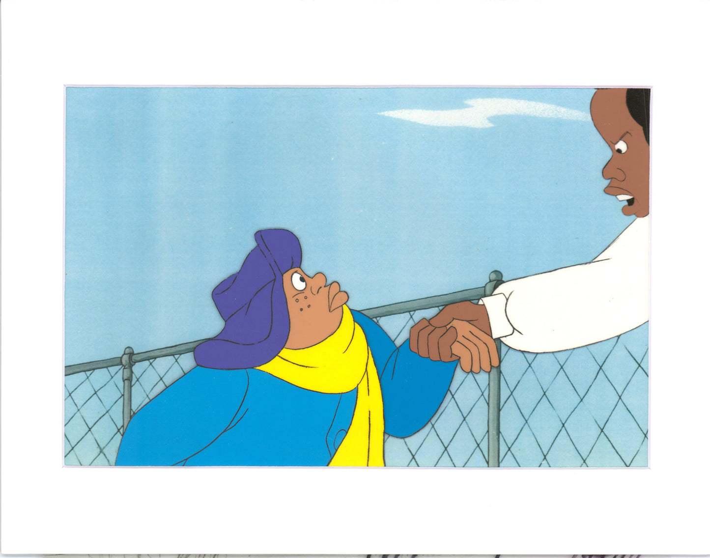 Fat Albert & the Gang Production Animation Cel Used to Make the Filmation Cartoon 1972-75 b2016