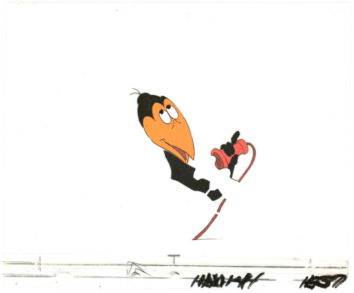 Heckle and Jeckle Production Animation Cel Setup from Filmation 1979 b2004