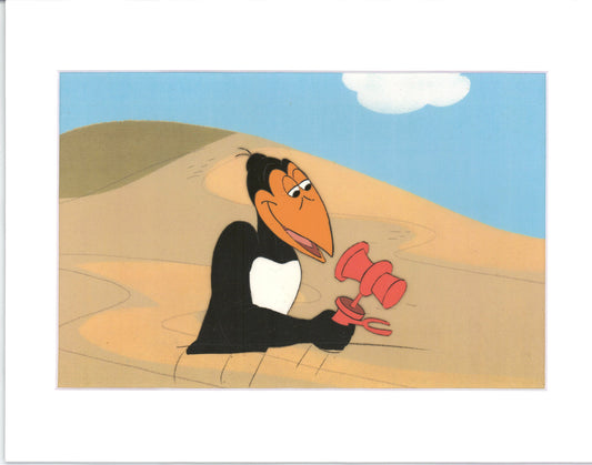 Heckle and Jeckle Production Animation Cel Setup from Filmation 1979 b2006