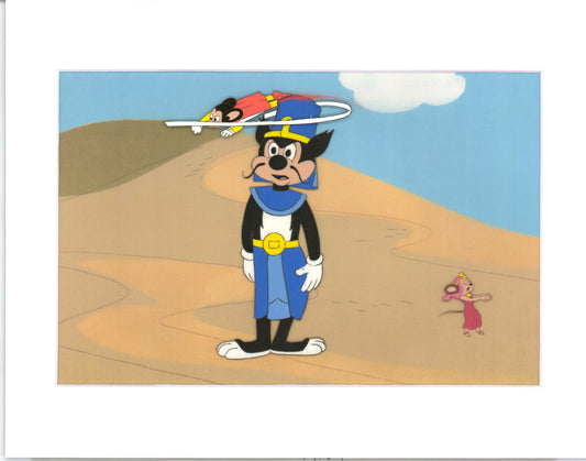 Mighty Mouse Cartoon Production Animation Cel Setup from Filmation Anime 1979-80 B2005