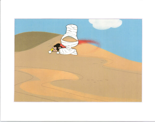 Mighty Mouse Cartoon Production Animation Cel Setup from Filmation Anime 1979-80 B2031