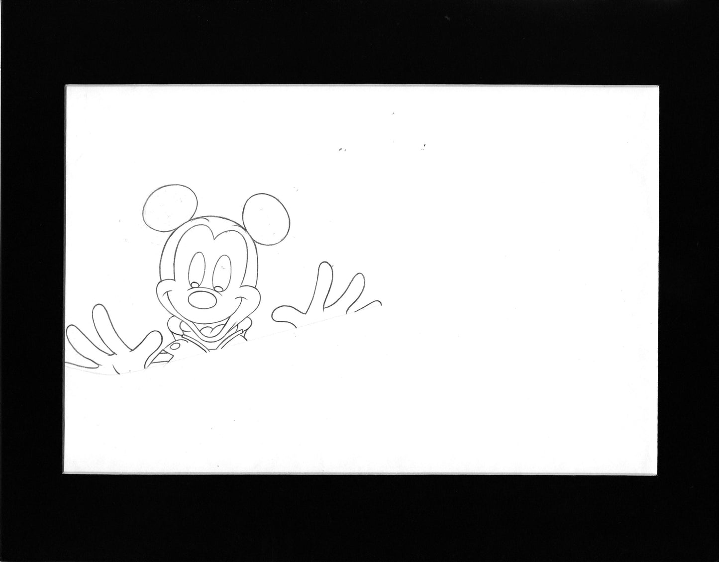 Mickey Mouse 1980s Production Animation Cel Drawing Walt Disney Commercial 228d