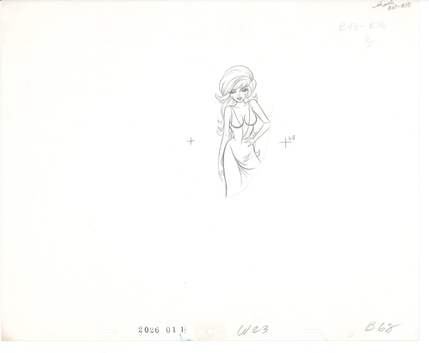 Rock Odyssey original production animation cel drawing Hanna-Barbera 1987 B3123