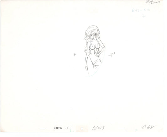 Rock Odyssey original production animation cel drawing Hanna-Barbera 1987 B3123