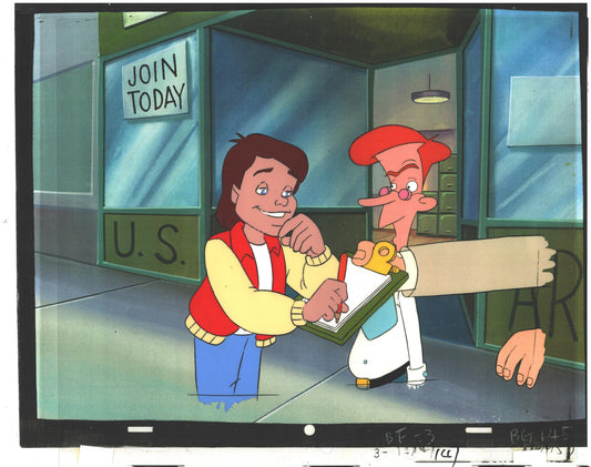Back to the Future Original Production Animation Cel Universal Cartoon 1991-2 b3m58