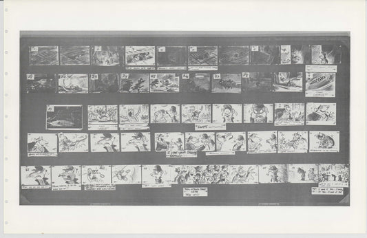 Great Mouse Detective Walt Disney Production Animation Storyboard Sheet 1986 258