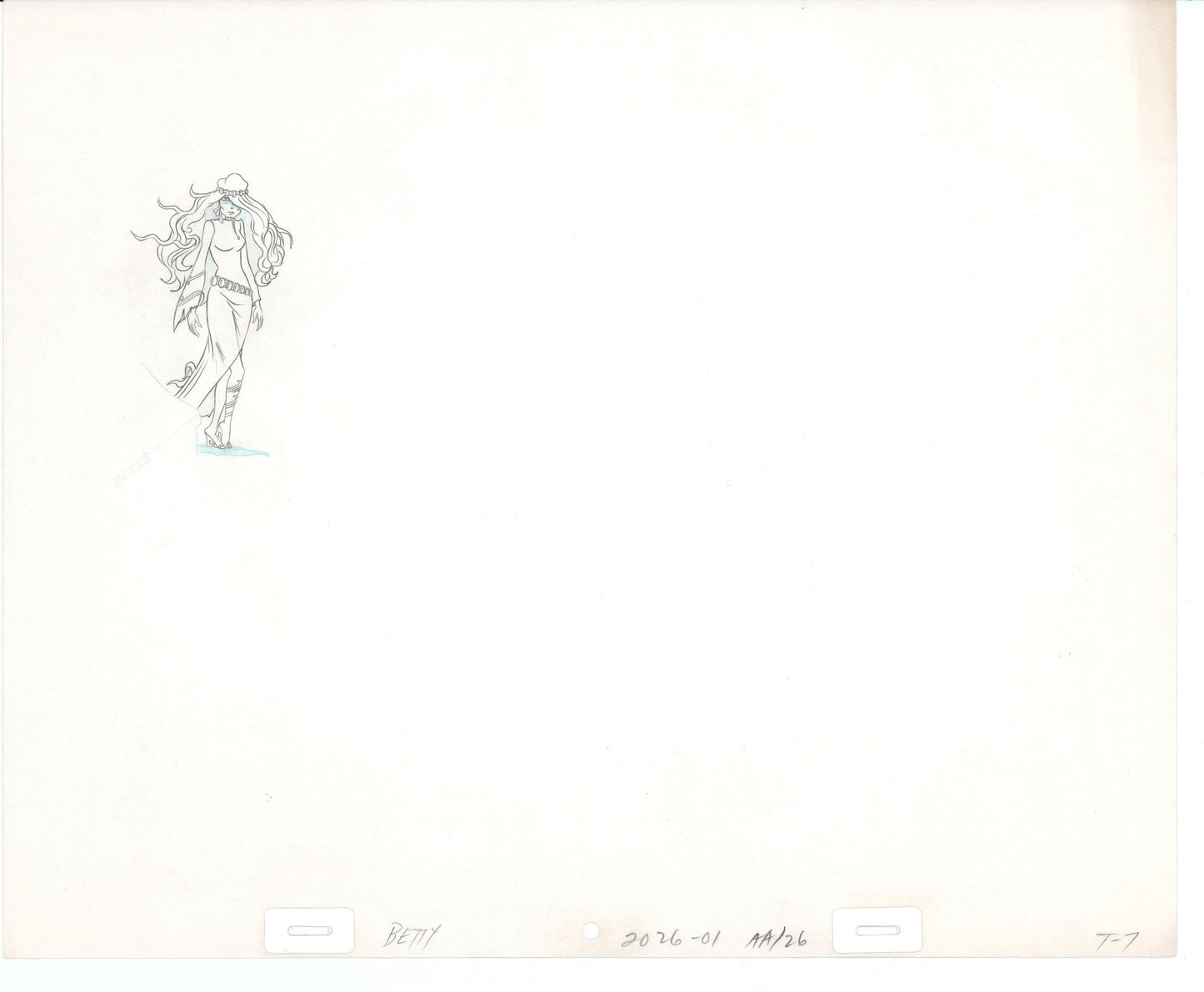 Rock Odyssey original production animation cel drawing Hanna-Barbera 1987 B3127
