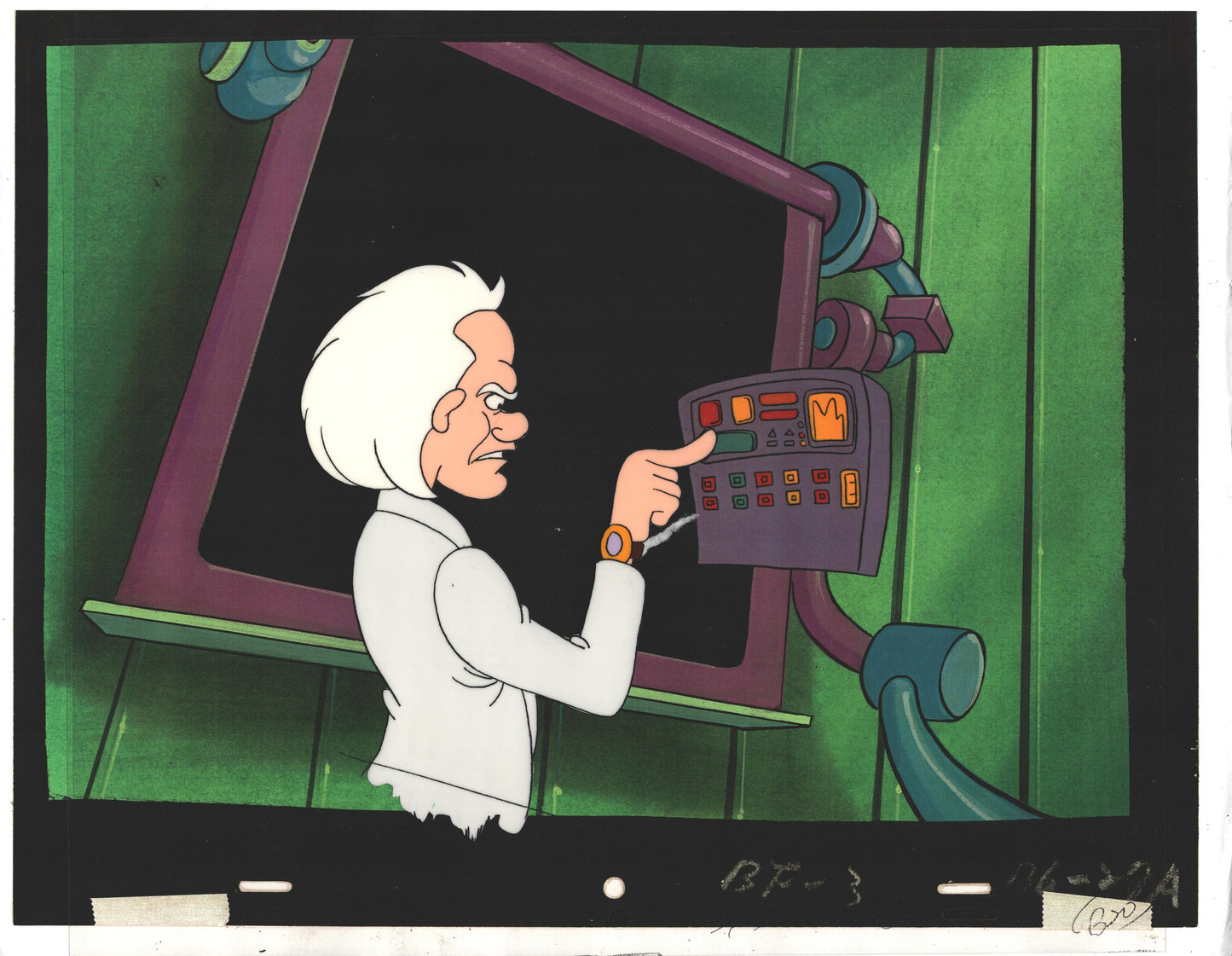 Back to the Future Original Production Animation Cel Universal Cartoon 1991-2 b3bf3a