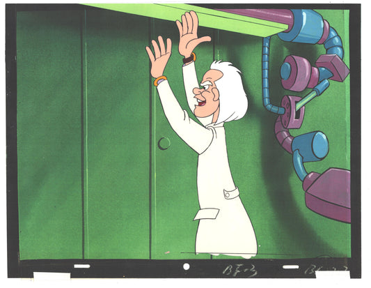 Back to the Future Original Production Animation Cel Universal Cartoon 1991-2 b3mb23