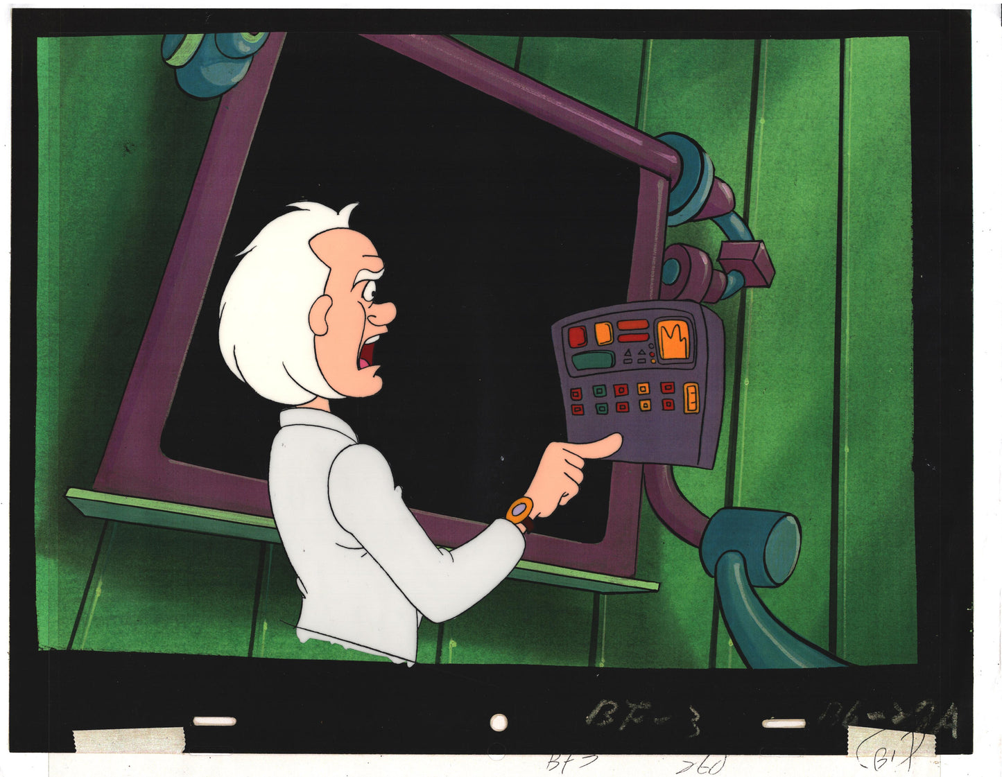 Back to the Future Original Production Animation Cel Universal Cartoon 1991-2 b3-b-7