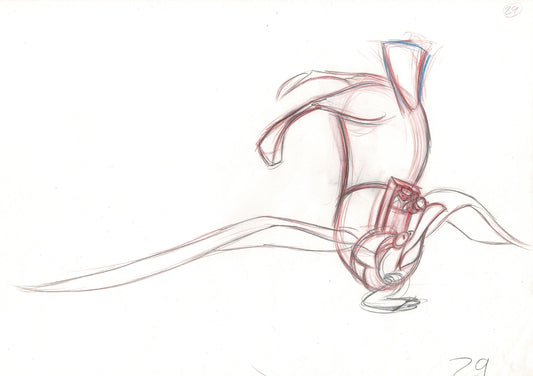 The Rescuers Down Under Wilbur Bianca and Bernard 1990 Walt Disney Rough Production Drawing 79