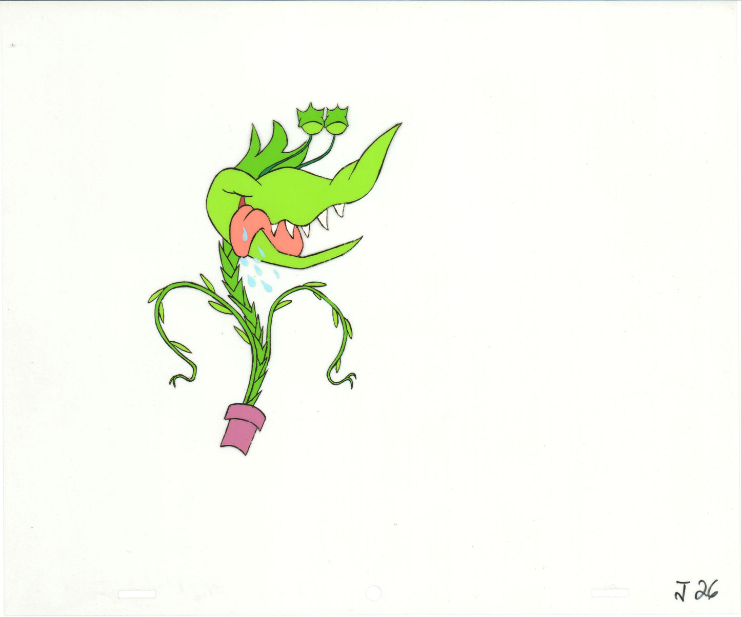 Little Shop of Horrors Junior Monster from Marvel Original Production Animation Cel 1991 b5608