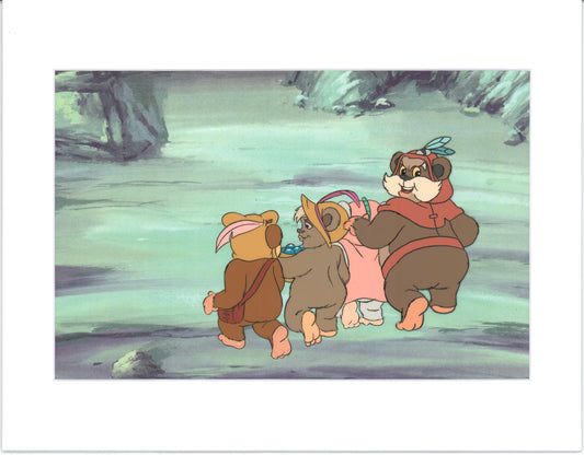 Star Wars: Ewoks Paploo Original Production Animation Cel n Draw Lucasfilm b5311