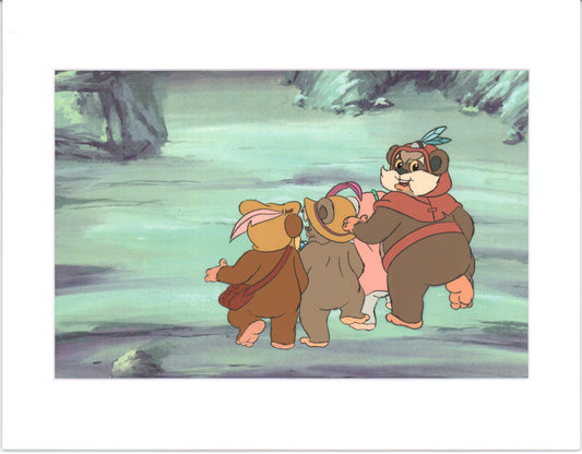 Star Wars: Ewoks Paploo Original Production Animation Cel n Draw Lucasfilm b5313