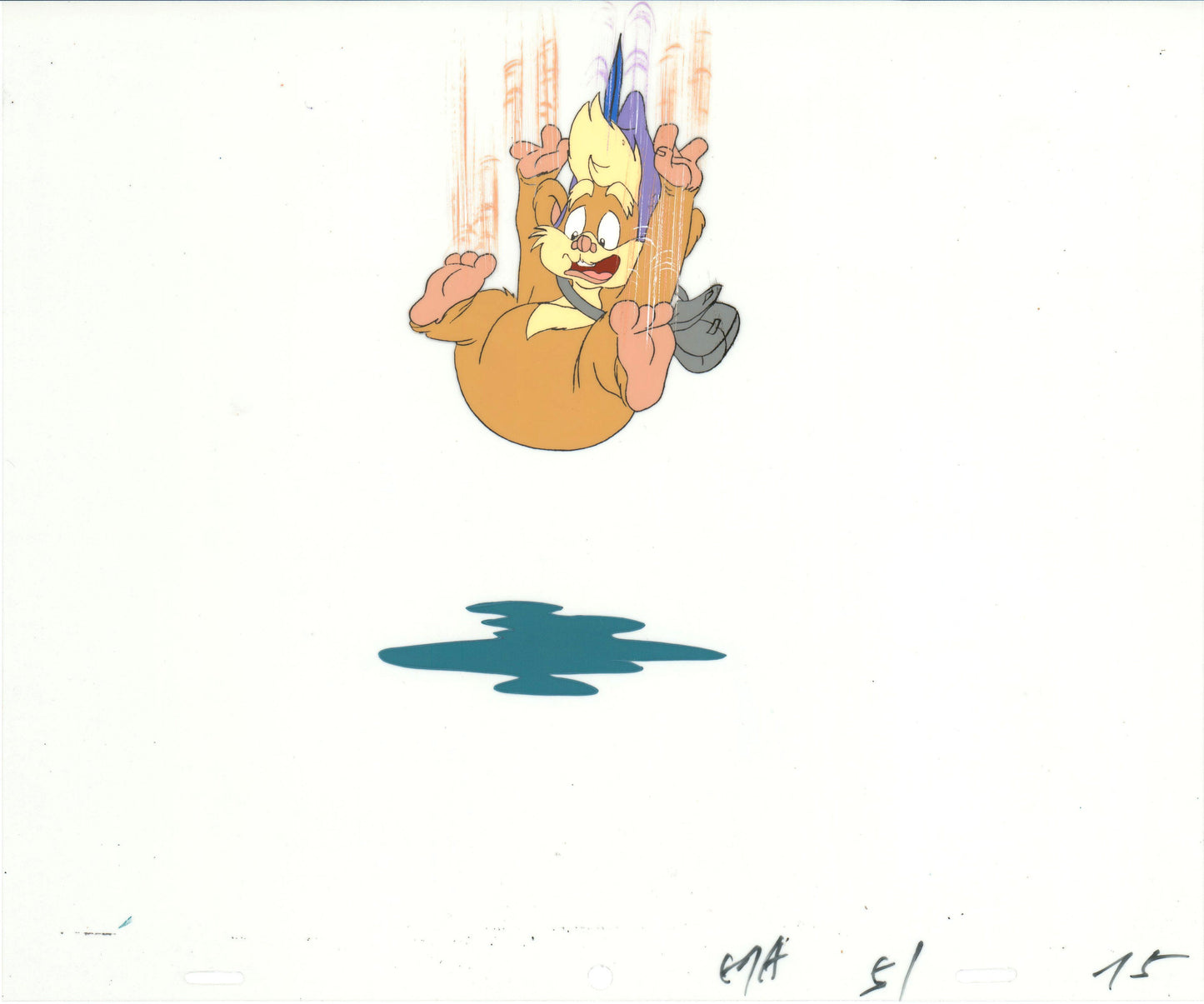 Star Wars: Ewoks Teebo Original Production Animation Cel n Draw Lucasfilm b5319