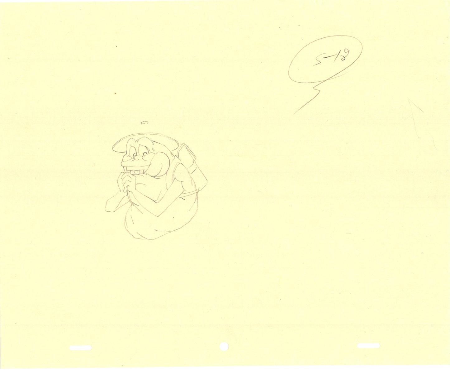 Real Ghostbusters Slimer DIC Production Animation Cel Drawing 1986-1991 1030