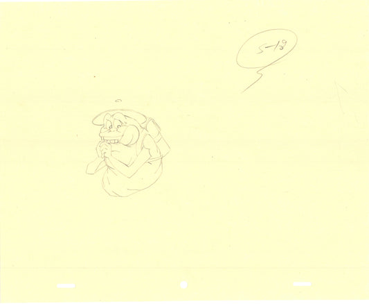 Real Ghostbusters Slimer DIC Production Animation Cel Drawing 1986-1991 1030