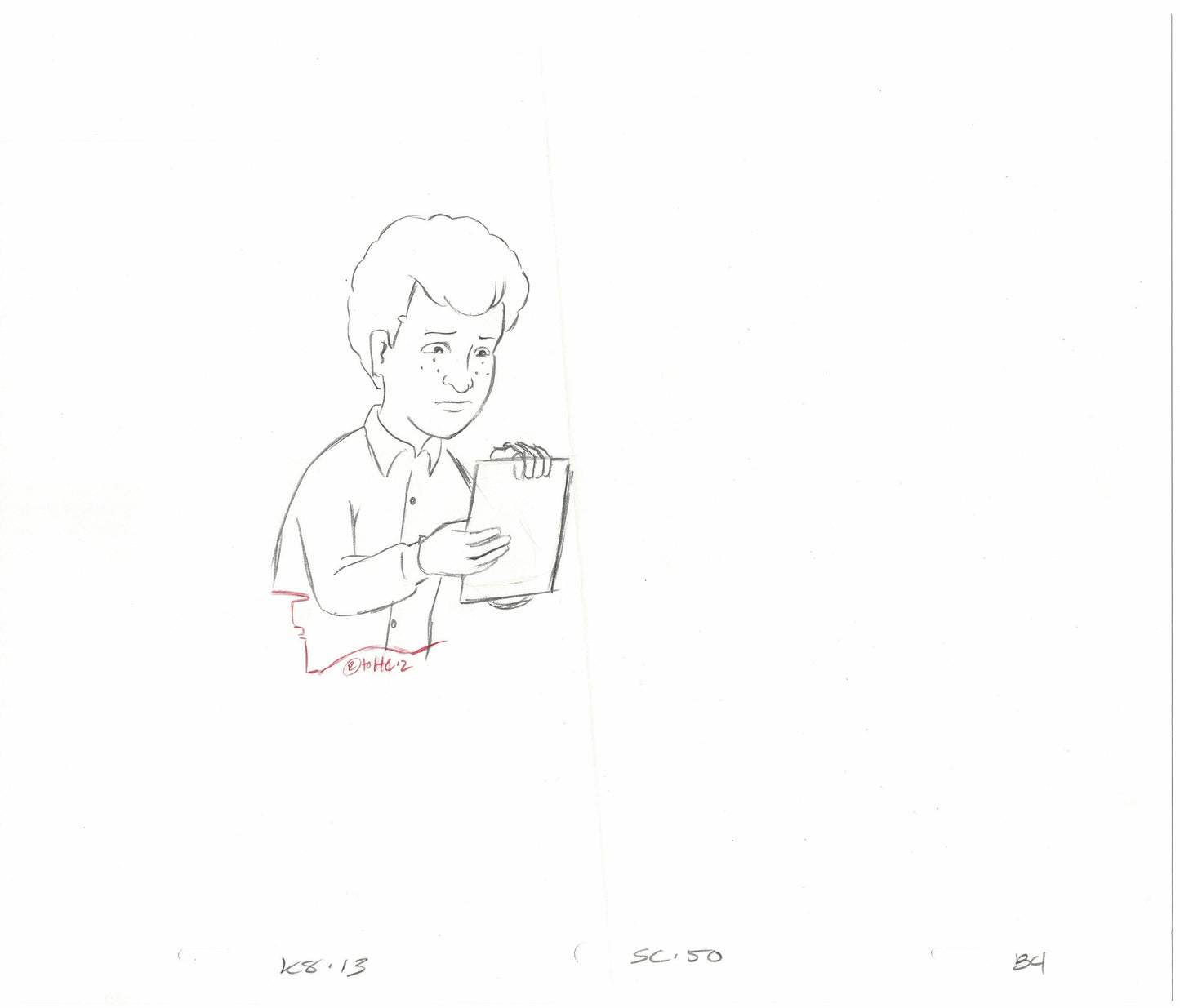 King of the Hill Original Animation Production Cel Drawing from FOX 301