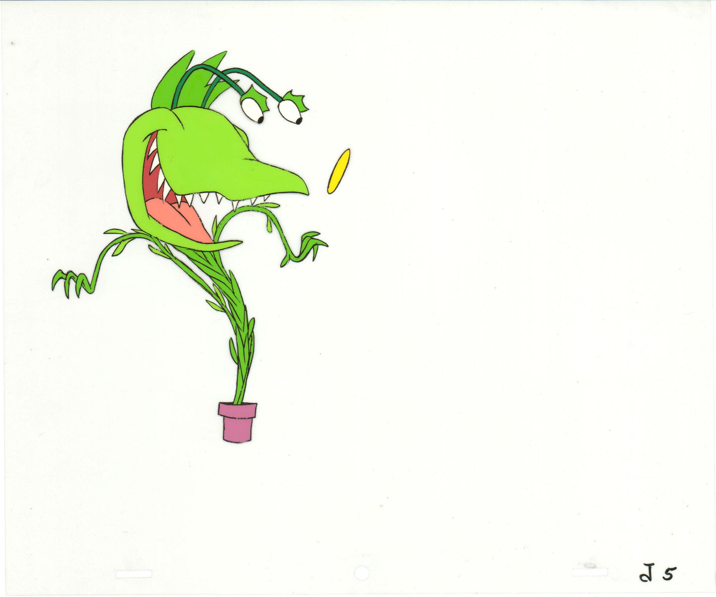 Little Shop of Horrors Junior Monster from Marvel Original Production Animation Cel 1991 b5587