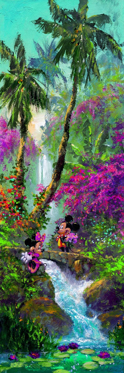 Mickey Mouse Minnie Mouse Walt Disney Fine Art James Coleman Signed Limited Edition of 195 Print on Canvas "Island Afternoon"