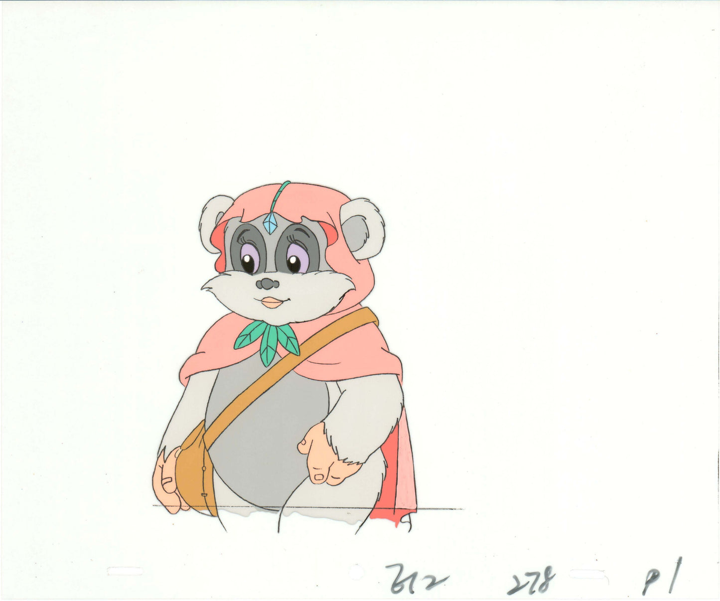 Star Wars: Ewoks Princess Keesaa Original Production Animation Cel and Drawing from Lucasfilm b5427