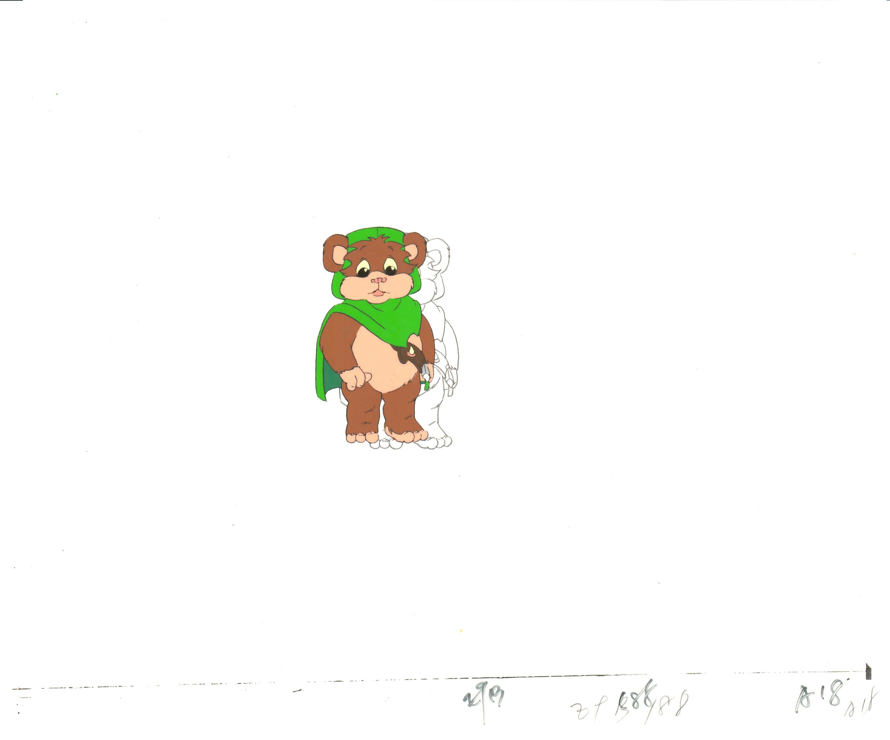 Star Wars, wicket Ewok, good animated animation, cel original screen used