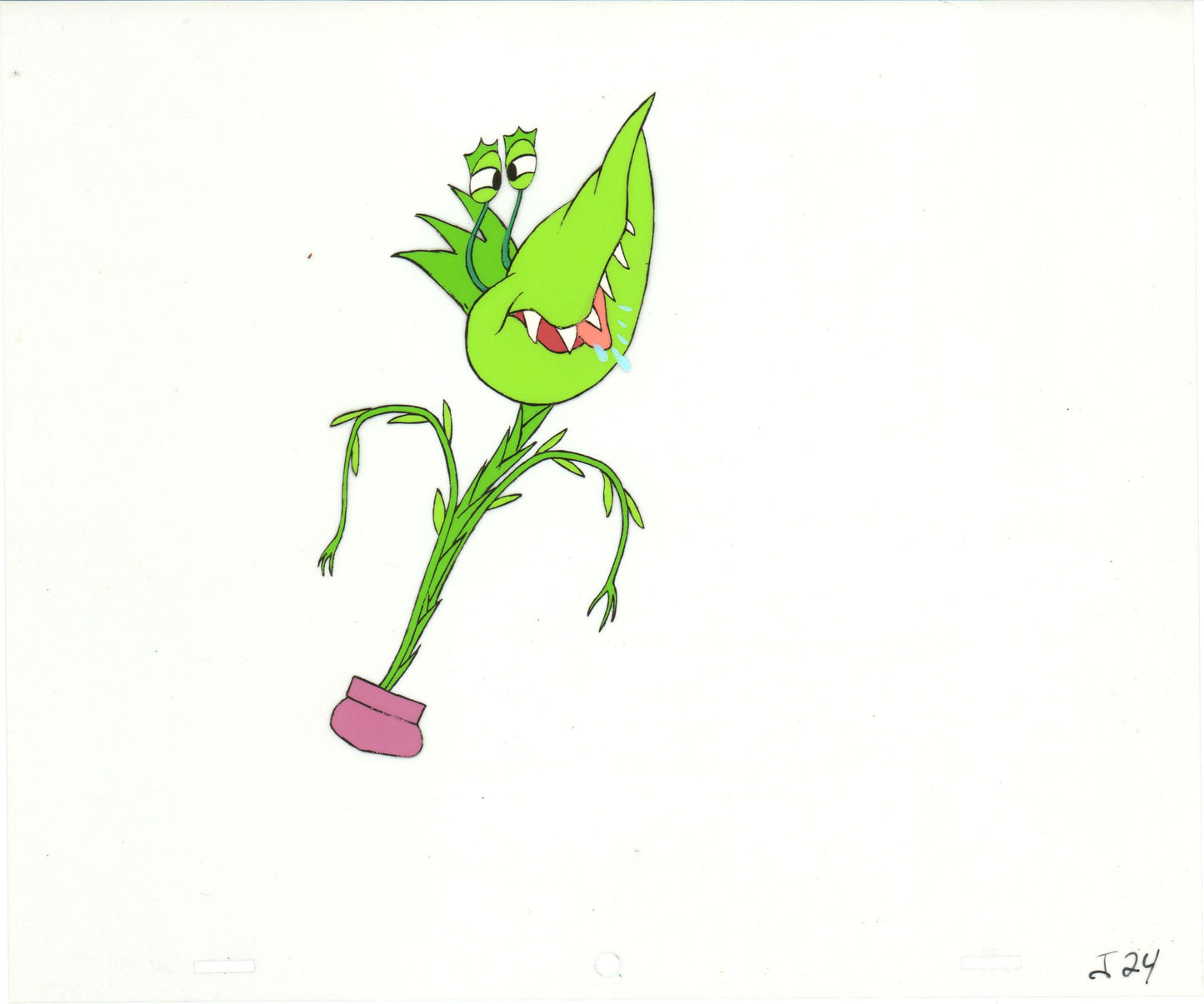 Little Shop of Horrors Junior Monster from Marvel Original Production Animation Cel 1991 b5606