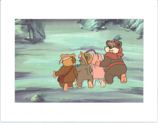 Star Wars: Ewoks Paploo Original Production Animation Cel n Draw Lucasfilm b5303