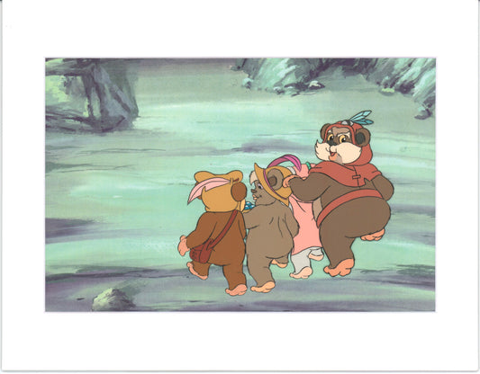 Star Wars: Ewoks Paploo Original Production Animation Cel n Draw Lucasfilm b5312