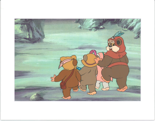 Star Wars: Ewoks Paploo Original Production Animation Cel n Draw Lucasfilm b5318