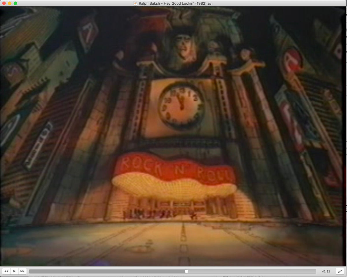 Hey Good Look In Ralph Hey Good Lookin Ralph Bakshi HUGE 1973-82 Hand-painted Production BACK ...