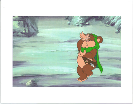 Star Wars: Ewoks Wicket from Season Two Original Production Animation Cel and Drawing from Lucasfilm b5398