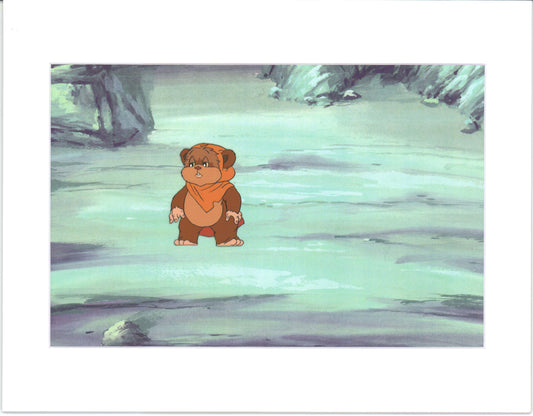 Star Wars: Ewoks Wicket from Season One Original Production Animation Cel from Lucasfilm b5411