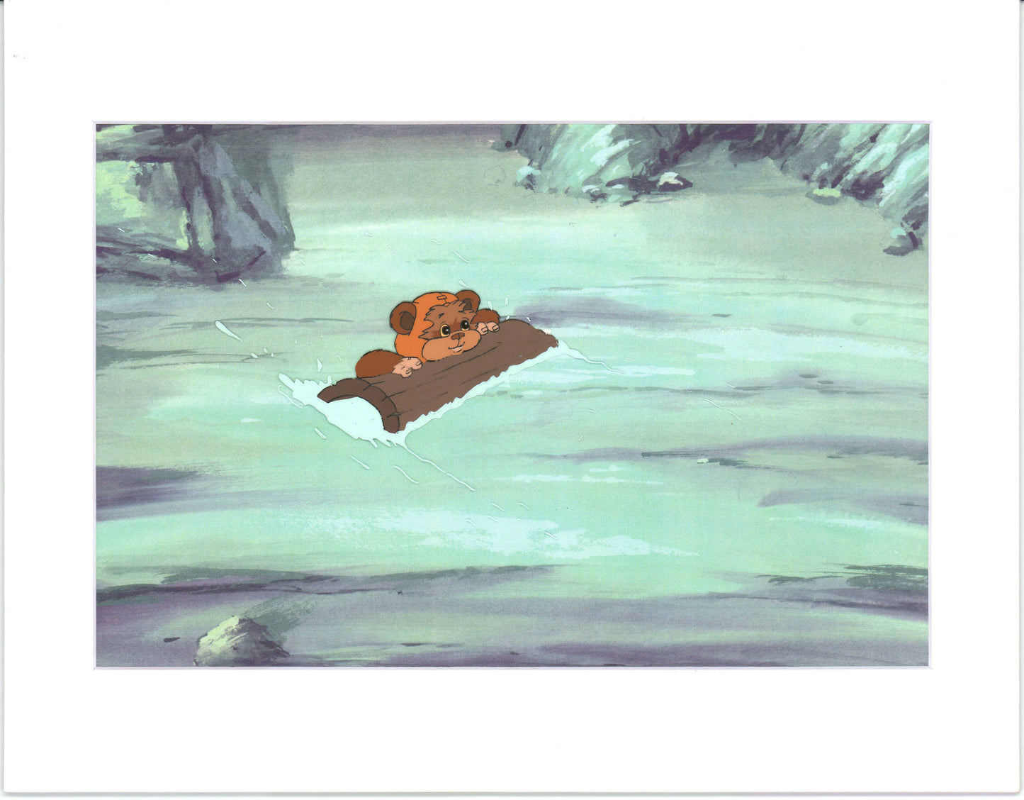 Star Wars: Ewoks Wicket from Season One Original Production Animation Cel and Drawing from Lucasfilm b5416