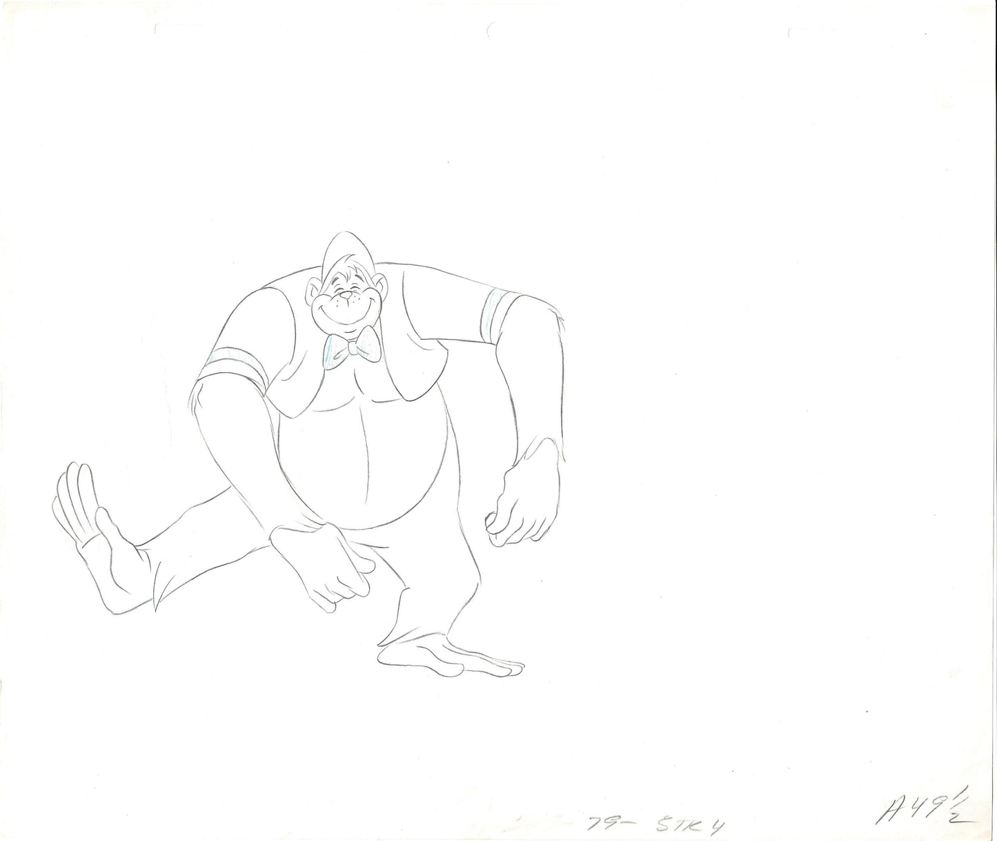 Grape Ape Stock Production Animation Cel Drawing from Hanna Barbera 1975 49