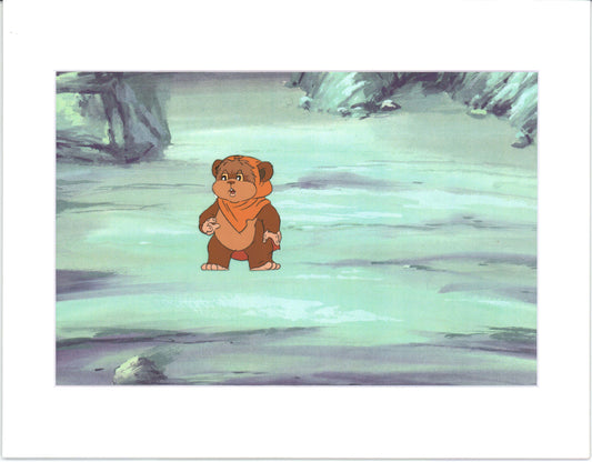 Star Wars: Ewoks Wicket from Season One Original Production Animation Cel from Lucasfilm b5422