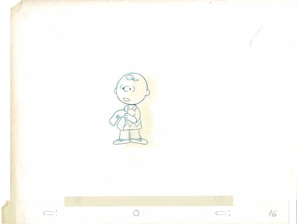 PEANUTS The Charlie Brown and Snoopy Show Production Animation Cel Drawing 1983-1985 16d