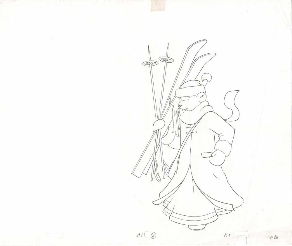 Brown Bear's Wedding production animation Cel and Drawing 1991 Martine Beck 29